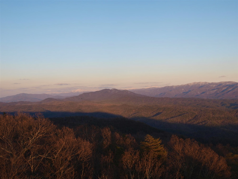 7:30pm, Snow on Mt. LeConte